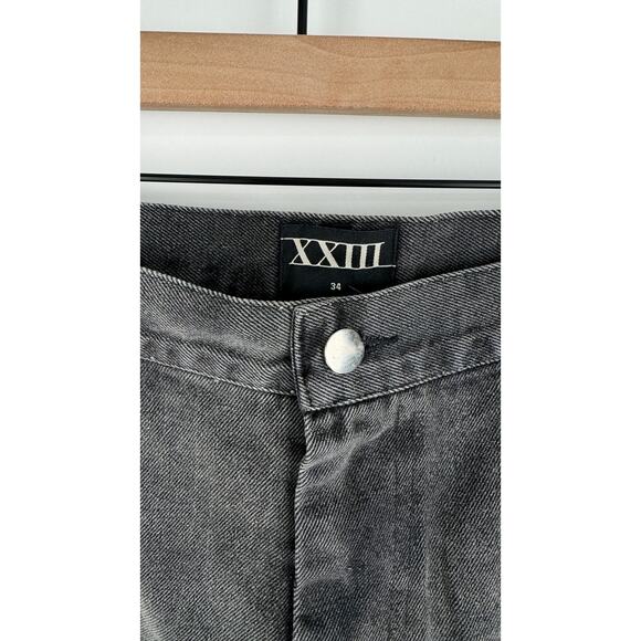 XXIII Twenty Three Kiran Cargo Jeans Washed Grey Mens 34x31 New Baggy 90s - Picture 8 of 13